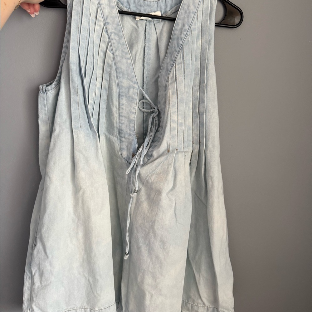 Denim Romper